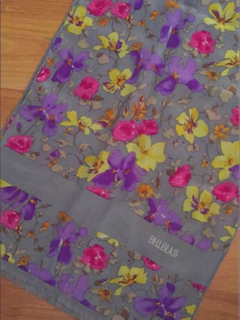 Bill Blass Floral Scarf